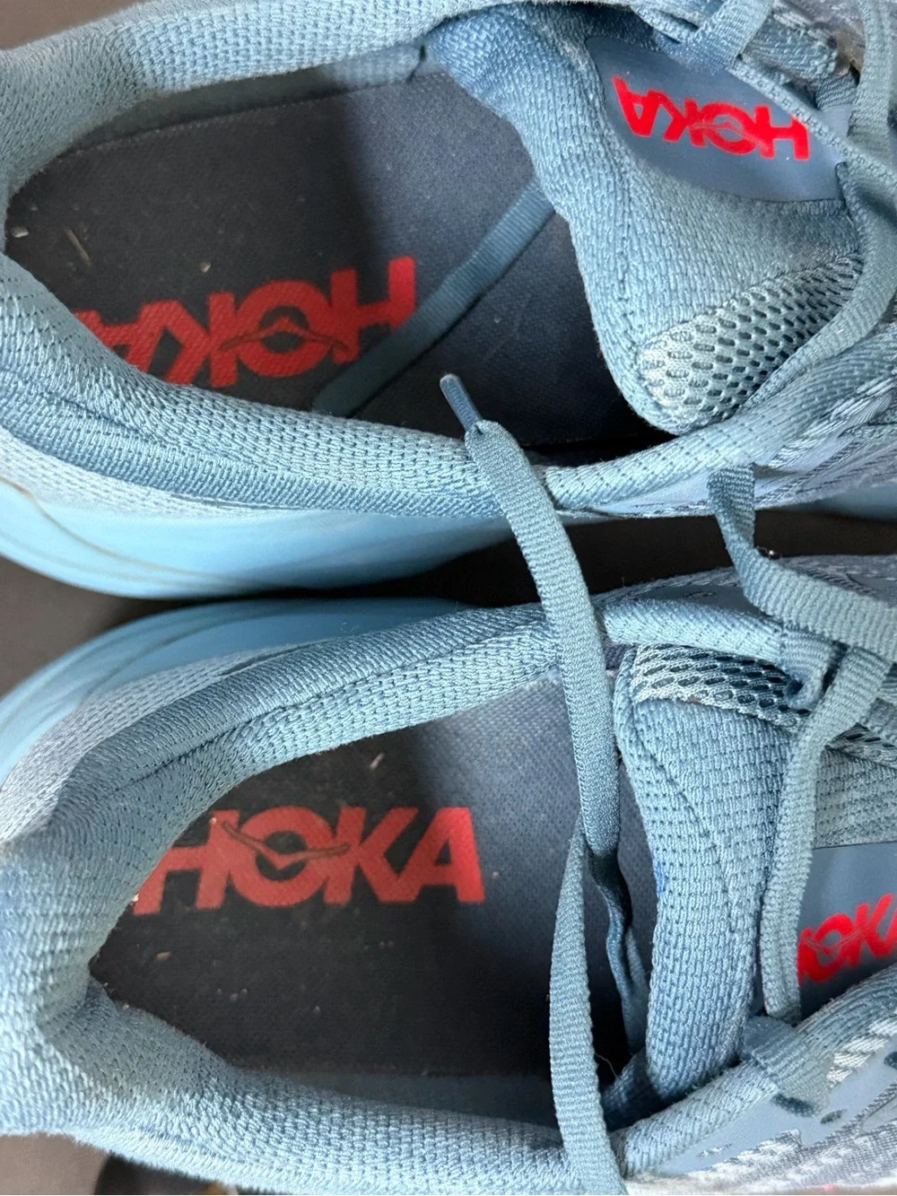 Hoka Arahi 8 Men's Size 10.5D Thunder Cloud Vermillion Running Shoes Sneakers